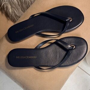 Melissa Odabash Elegant Navy Blue Sandals size 6